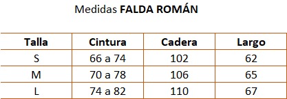 FALDA FLOREADA ROMÁN